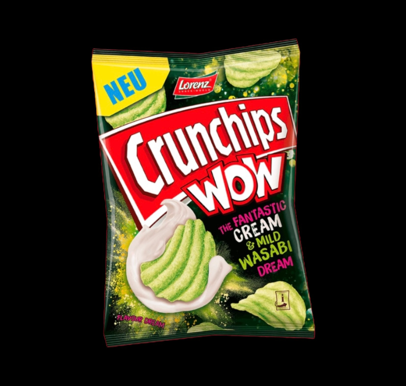 Crunchips WOW Cream & Mild Wasabi 110g