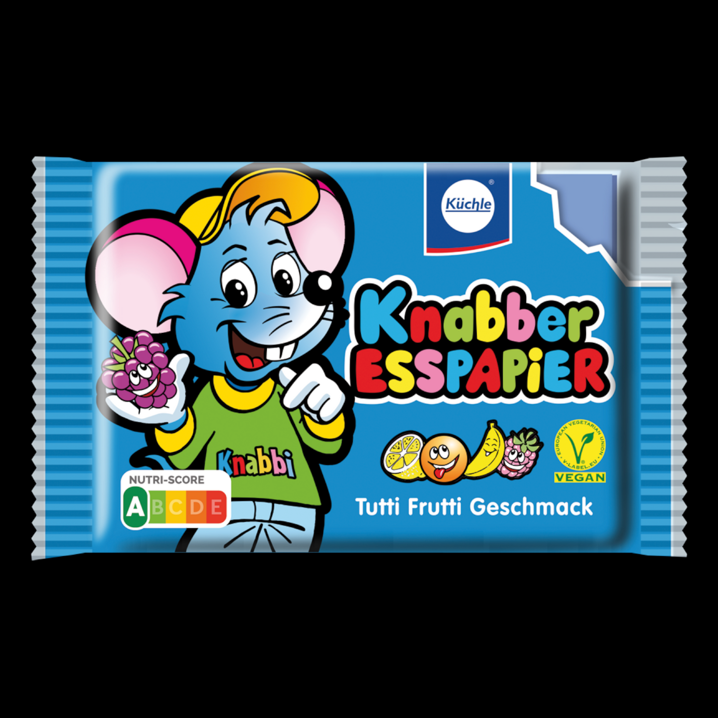 Küchle Knabber-Esspapier Tutti Frutti Geschmack 25g