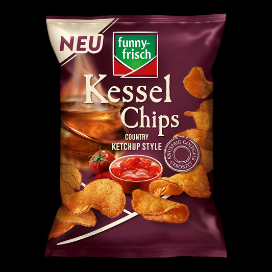funny-frisch Kessel Chips Country Ketchup Style 120g