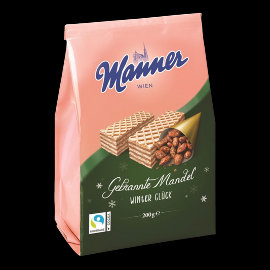 Manner Schnitten Winter Glück Gebrannte Mandel 200g