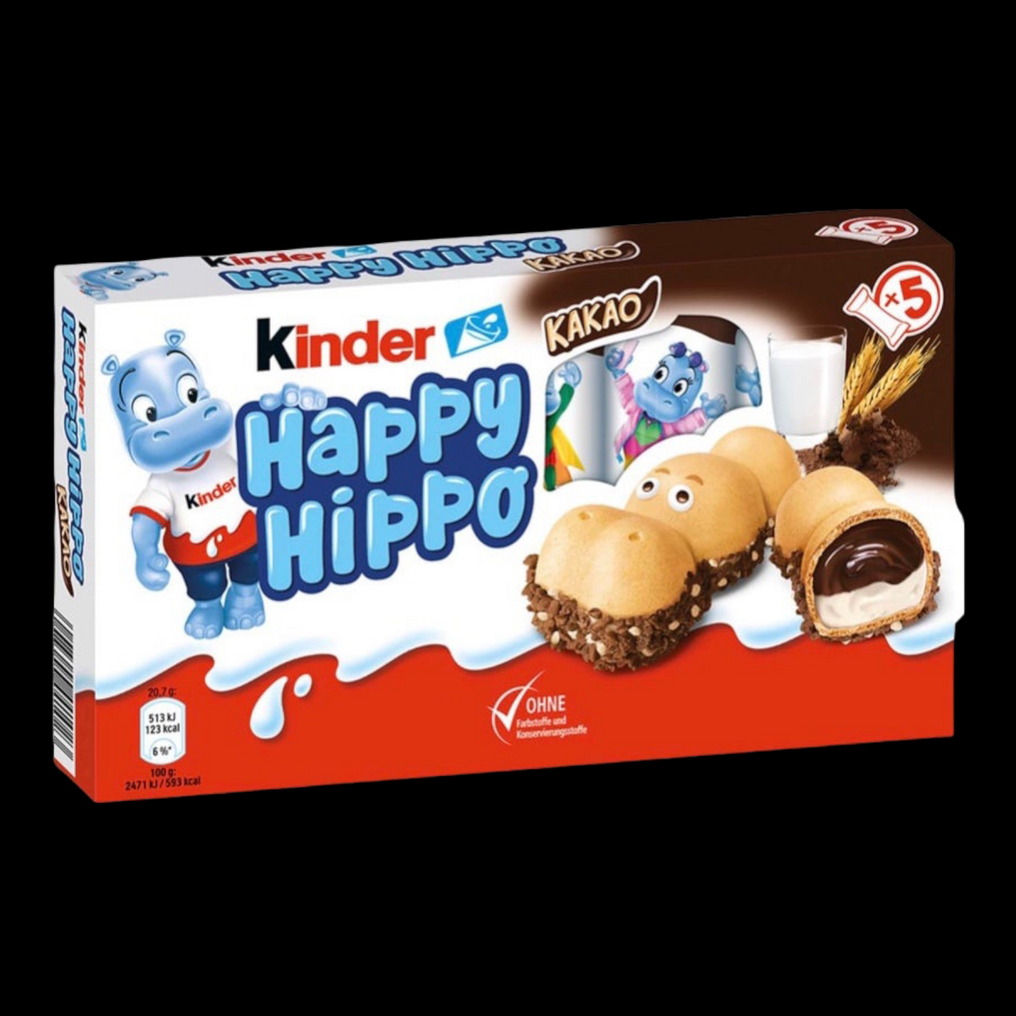 kinder Happy Hippo Kakao 5er