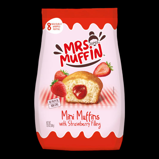 Mrs. Muffin Mini Muffins with Strawberry Filling 200g