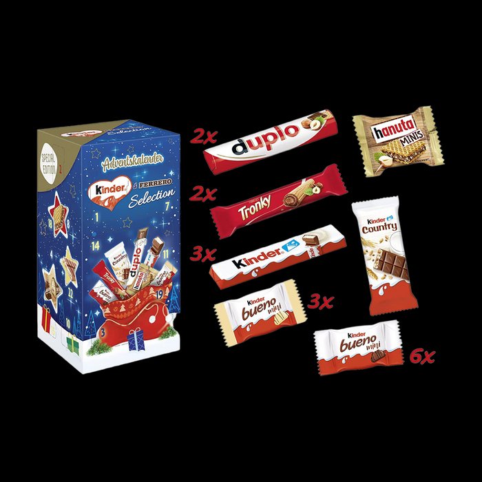 Kinder & Ferrero Selection Adventskalender 295g