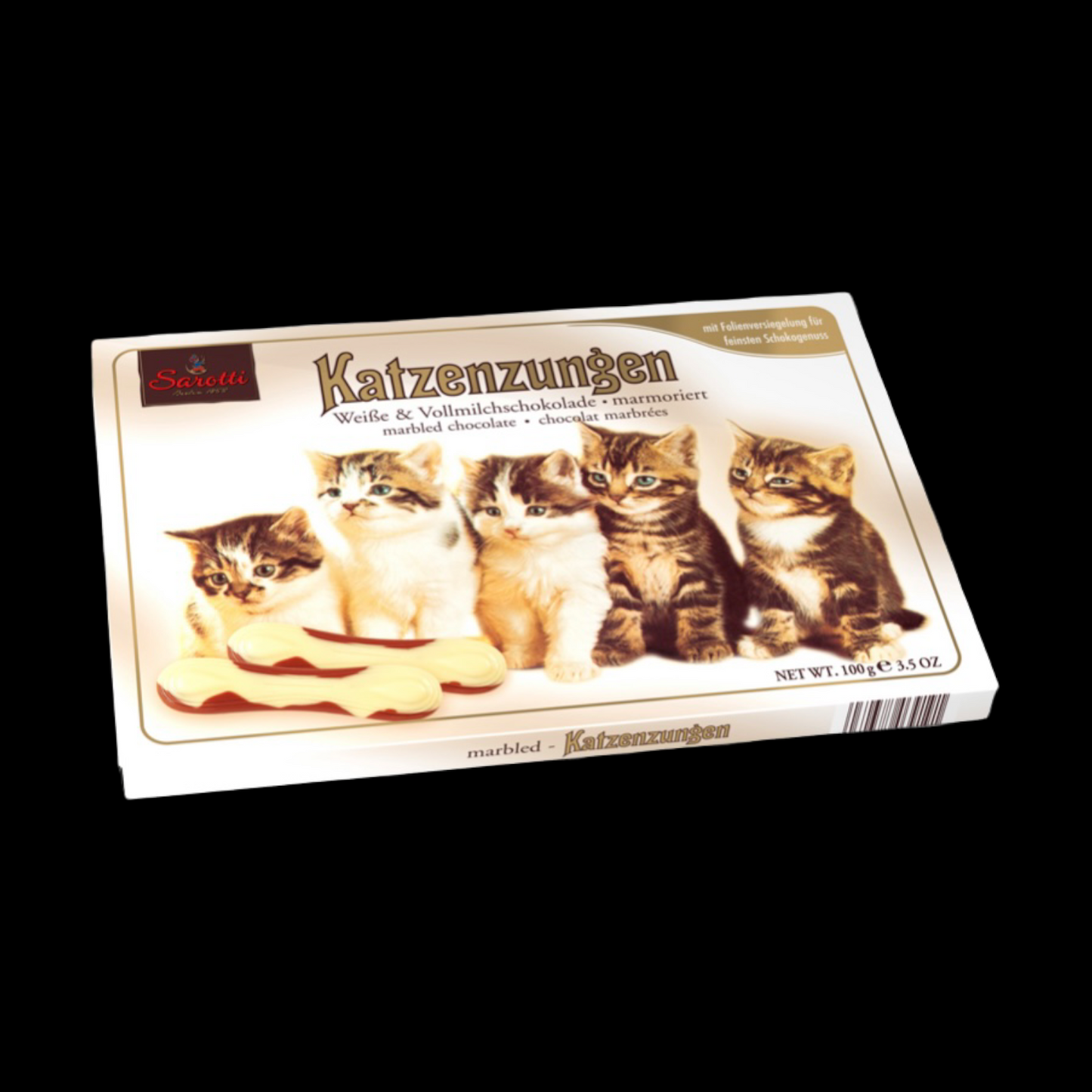 Sarotti Katzenzungen Weiße & Vollmilchschokolade 100g