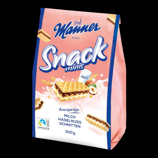 Manner Snack Minis Milch Haselnuss Schnitten 300g