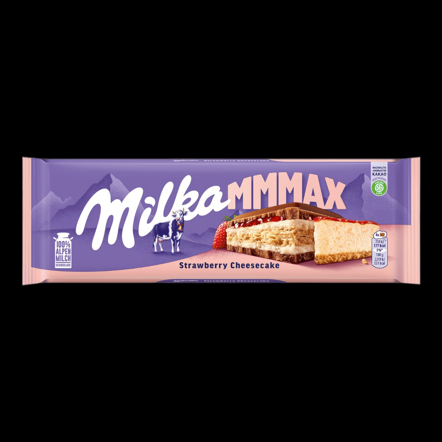 Milka Mmmax Strawberry Cheescake 300g