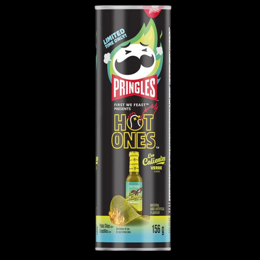 Pringles Hot Ones Los Calientes Verde 156g