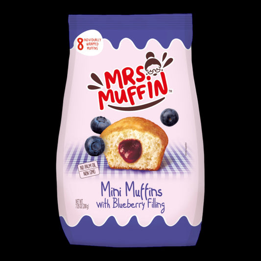 Mrs. Muffin Mini Muffins with Blueberry Filling 200g